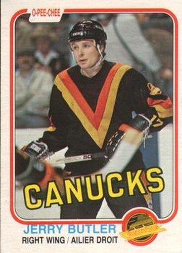 #332 Jerry Butler - Vancouver Canucks - 1981-82 O-Pee-Chee Hockey
