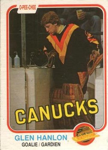 #336 Glen Hanlon - Vancouver Canucks - 1981-82 O-Pee-Chee Hockey