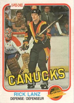#338 Rick Lanz - Vancouver Canucks - 1981-82 O-Pee-Chee Hockey