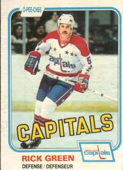#348 Rick Green - Washington Capitals - 1981-82 O-Pee-Chee Hockey