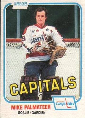 #351 Mike Palmateer - Washington Capitals - 1981-82 O-Pee-Chee Hockey
