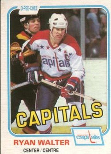 #352 Ryan Walter - Washington Capitals - 1981-82 O-Pee-Chee Hockey
