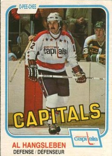 #354 Alan Hangsleben - Washington Capitals - 1981-82 O-Pee-Chee Hockey