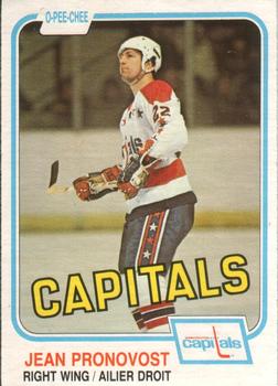 #355 Jean Pronovost - Washington Capitals - 1981-82 O-Pee-Chee Hockey