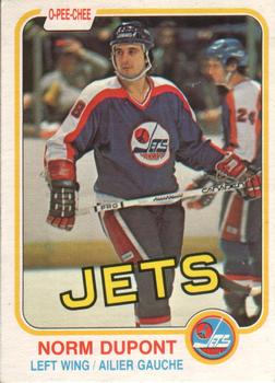 #363 Norm Dupont - Winnipeg Jets - 1981-82 O-Pee-Chee Hockey