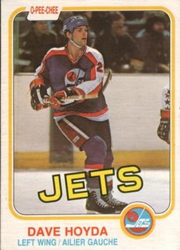 #366 Dave Hoyda - Winnipeg Jets - 1981-82 O-Pee-Chee Hockey
