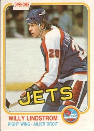 #368 Willy Lindstrom - Winnipeg Jets - 1981-82 O-Pee-Chee Hockey