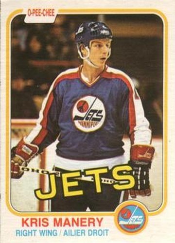 #371 Kris Manery - Winnipeg Jets - 1981-82 O-Pee-Chee Hockey