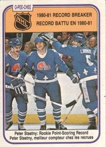 #395 Peter Stastny - Quebec Nordiques - 1981-82 O-Pee-Chee Hockey