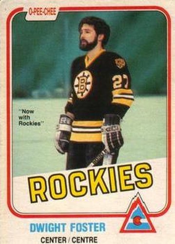 #3 Dwight Foster - Colorado Rockies - 1981-82 O-Pee-Chee Hockey