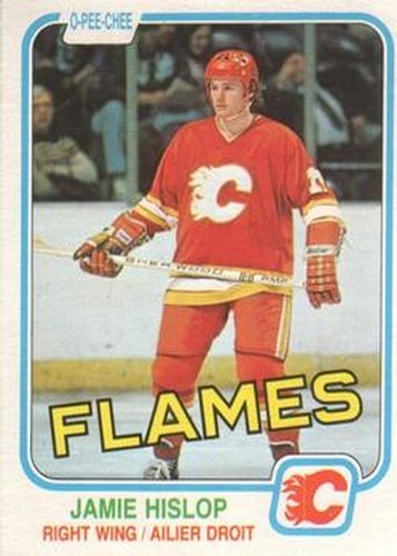 #40 Jamie Hislop - Calgary Flames - 1981-82 O-Pee-Chee Hockey