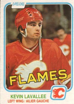 #43 Kevin LaVallee - Calgary Flames - 1981-82 O-Pee-Chee Hockey