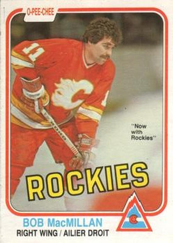 #46 Bob MacMillan - Colorado Rockies - 1981-82 O-Pee-Chee Hockey