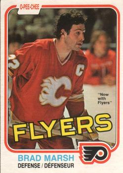 #47 Brad Marsh - Philadelphia Flyers - 1981-82 O-Pee-Chee Hockey