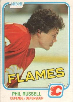 #51 Phil Russell - Calgary Flames - 1981-82 O-Pee-Chee Hockey