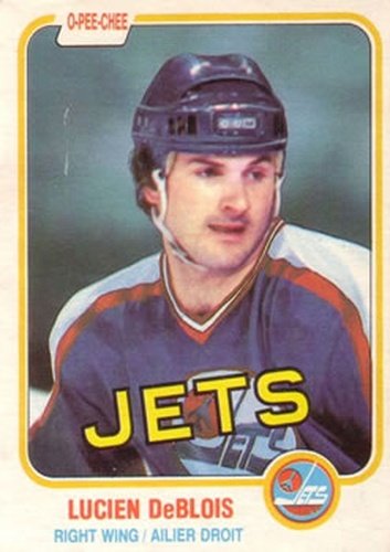 #74 Lucien DeBlois - Winnipeg Jets - 1981-82 O-Pee-Chee Hockey