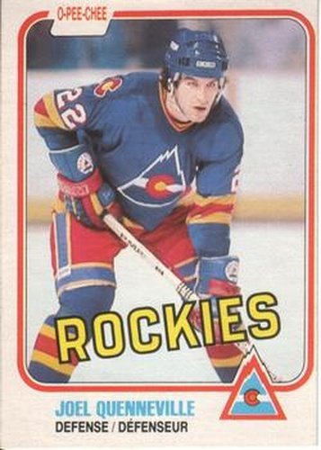 #78 Joel Quenneville - Colorado Rockies - 1981-82 O-Pee-Chee Hockey