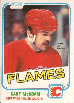 #93 Gary McAdam - Calgary Flames - 1981-82 O-Pee-Chee Hockey