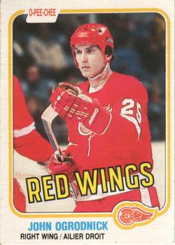 #95 John Ogrodnick - Detroit Red Wings - 1981-82 O-Pee-Chee Hockey