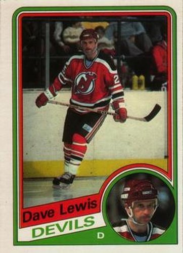 #113 Dave Lewis - New Jersey Devils - 1984-85 O-Pee-Chee Hockey