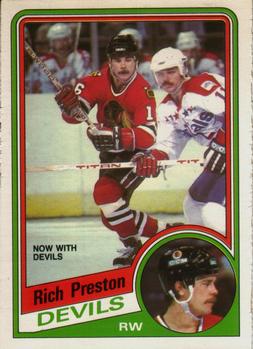 #118 Rich Preston - New Jersey Devils - 1984-85 O-Pee-Chee Hockey