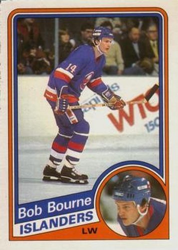 #123 Bob Bourne - New York Islanders - 1984-85 O-Pee-Chee Hockey