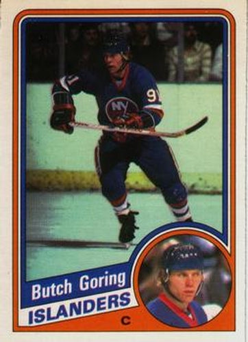 #127 Butch Goring - New York Islanders - 1984-85 O-Pee-Chee Hockey