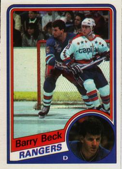 #140 Barry Beck - New York Rangers - 1984-85 O-Pee-Chee Hockey