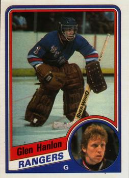 #142 Glen Hanlon - New York Rangers - 1984-85 O-Pee-Chee Hockey