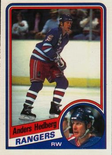 #143 Anders Hedberg - New York Rangers - 1984-85 O-Pee-Chee Hockey