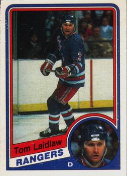 #144 Tom Laidlaw - New York Rangers - 1984-85 O-Pee-Chee Hockey