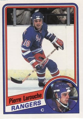 #145 Pierre Larouche - New York Rangers - 1984-85 O-Pee-Chee Hockey