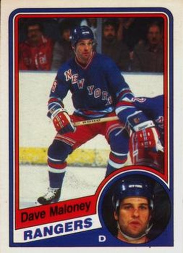 #146 Dave Maloney - New York Rangers - 1984-85 O-Pee-Chee Hockey