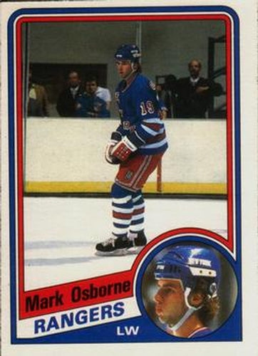 #148 Mark Osborne - New York Rangers - 1984-85 O-Pee-Chee Hockey