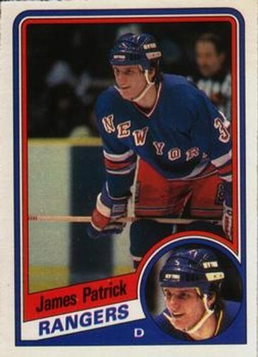 #150 James Patrick - New York Rangers - 1984-85 O-Pee-Chee Hockey