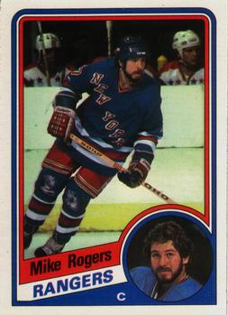 #152 Mike Rogers - New York Rangers - 1984-85 O-Pee-Chee Hockey