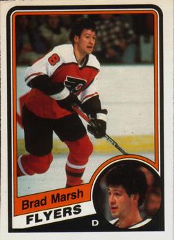 #163 Brad Marsh - Philadelphia Flyers - 1984-85 O-Pee-Chee Hockey