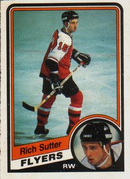 #169 Rich Sutter - Philadelphia Flyers - 1984-85 O-Pee-Chee Hockey