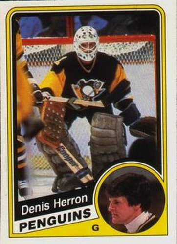 #176 Denis Herron - Pittsburgh Penguins - 1984-85 O-Pee-Chee Hockey