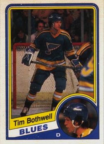 #182 Tim Bothwell - St. Louis Blues - 1984-85 O-Pee-Chee Hockey