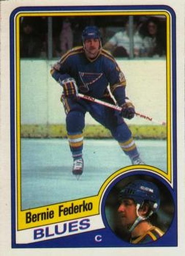 #184 Bernie Federko - St. Louis Blues - 1984-85 O-Pee-Chee Hockey