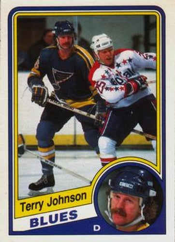 #186 Terry Johnson - St. Louis Blues - 1984-85 O-Pee-Chee Hockey