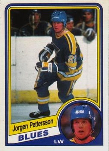 #189 Jorgen Pettersson - St. Louis Blues - 1984-85 O-Pee-Chee Hockey