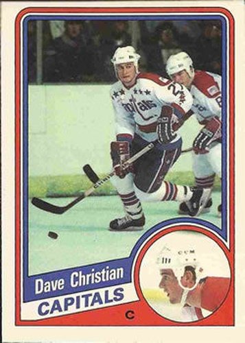 #195 Dave Christian - Washington Capitals - 1984-85 O-Pee-Chee Hockey