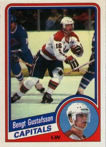 #198 Bengt Gustafsson - Washington Capitals - 1984-85 O-Pee-Chee Hockey