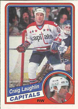 #203 Craig Laughlin - Washington Capitals - 1984-85 O-Pee-Chee Hockey