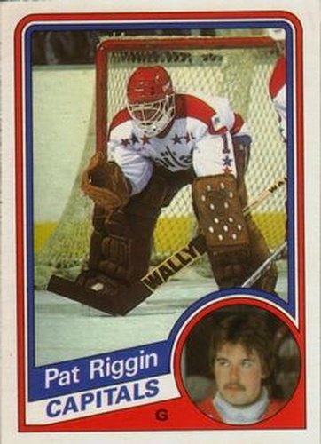 #205 Pat Riggin - Washington Capitals - 1984-85 O-Pee-Chee Hockey