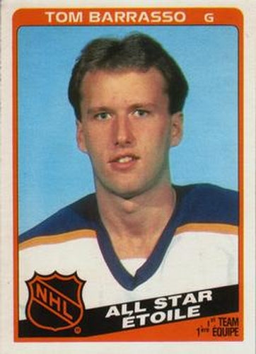 #212 Tom Barrasso - Buffalo Sabres - 1984-85 O-Pee-Chee Hockey