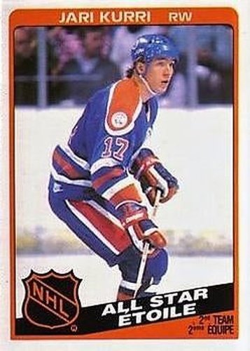 #215 Jari Kurri - Edmonton Oilers - 1984-85 O-Pee-Chee Hockey