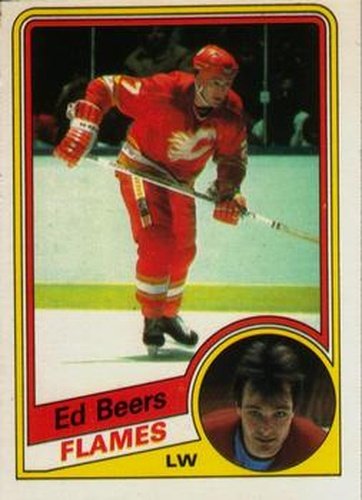 #219 Ed Beers - Calgary Flames - 1984-85 O-Pee-Chee Hockey